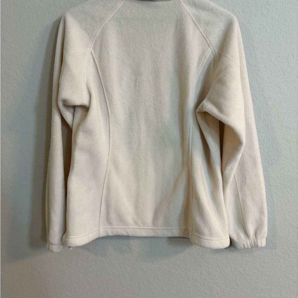 Columbia Women's Benton Springs Full Zip Off-White Fleece Jacket - Picture 7 of 10